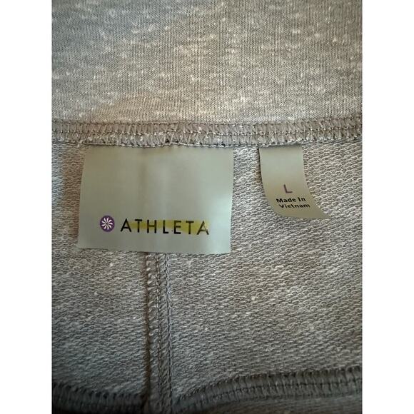Athleta Stretch Pull On Mini Skirt Women’s Size L Light Gray Casual Athleisure - Picture 4 of 5